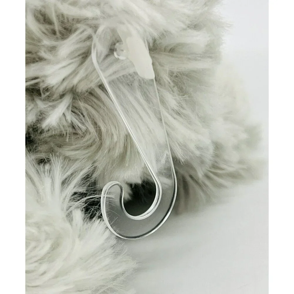 Garanimals Elephant Plush Gray Mint Green Ears Bow‎ Swirl Fur Sewn Eyes with Tag